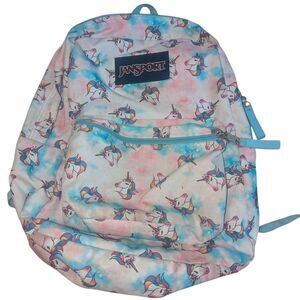 🛍️JanSport Kids Backpack with Unicorn Design - Pink and Blue
